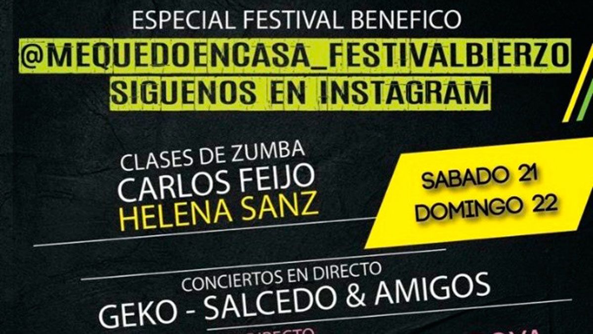 Parte del cartel del festival que se realizará este fin de semana en instagram.