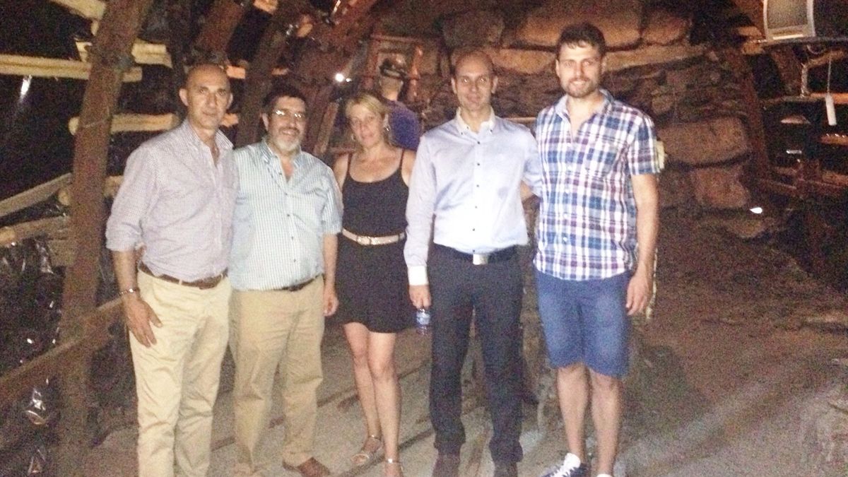 Representantes de Ciudadanos durante su visita a Fabero | CIUDADANOS
