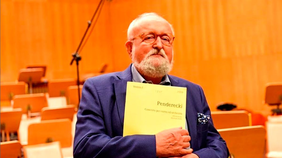El maestro polaco Krzyzstof Penderecki.| EP El maestro polaco Krzyzstof Penderecki.| EP