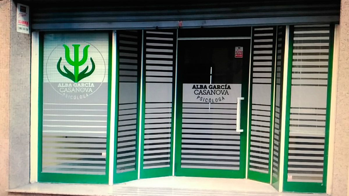 Imagen exterior del gabinete psicológico de Alba García Casanova. | L.N.C.