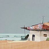 ‘Luz de mayo’, collage y grafito sobre madera del malagueño Eduardo Gómez Query, se alzó con el PremioCamarote Madrid, dotado con 2.000 euros.