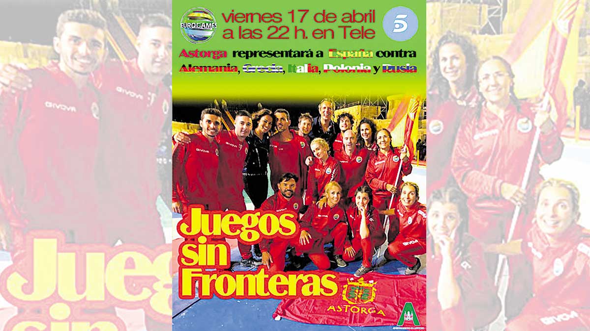 Una imagen de los representantes astorganos en ‘Juegos sin fronteras’. | L.N.C. Una imagen de los representantes astorganos en ‘Juegos sin fronteras’. | L.N.C.
