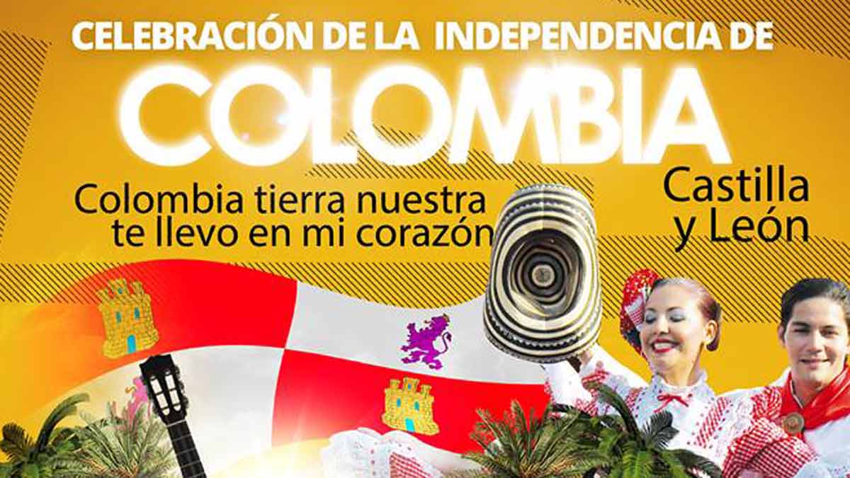 Cartel anunciador para la celebración colombiana en el Centro Hípico de León. | LNC