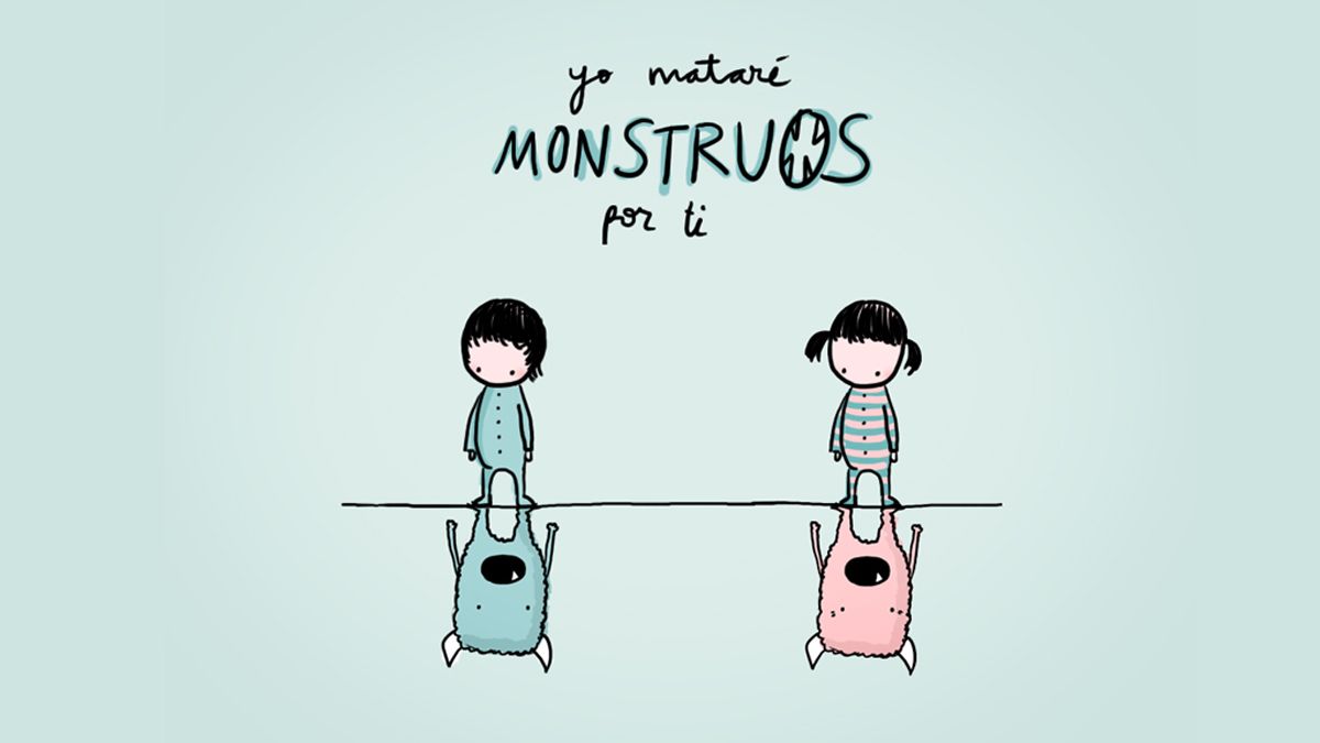 Ilustración de Lyona para el cuento de Santi Balmes 'Yo mataré monstruos por ti'.