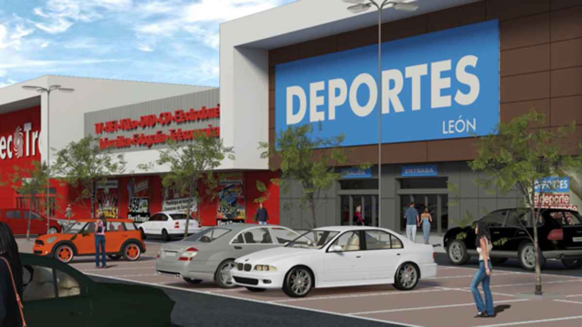 Recreación virtual del futuro centro comercial Reino de León, que estará ubicado en La Granja.