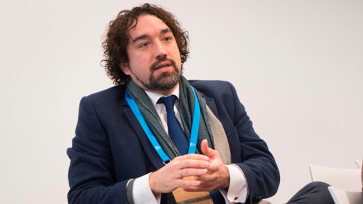 El director de Icamcyl, Santiago Cuesta, en un encuentro. | L.N.C.