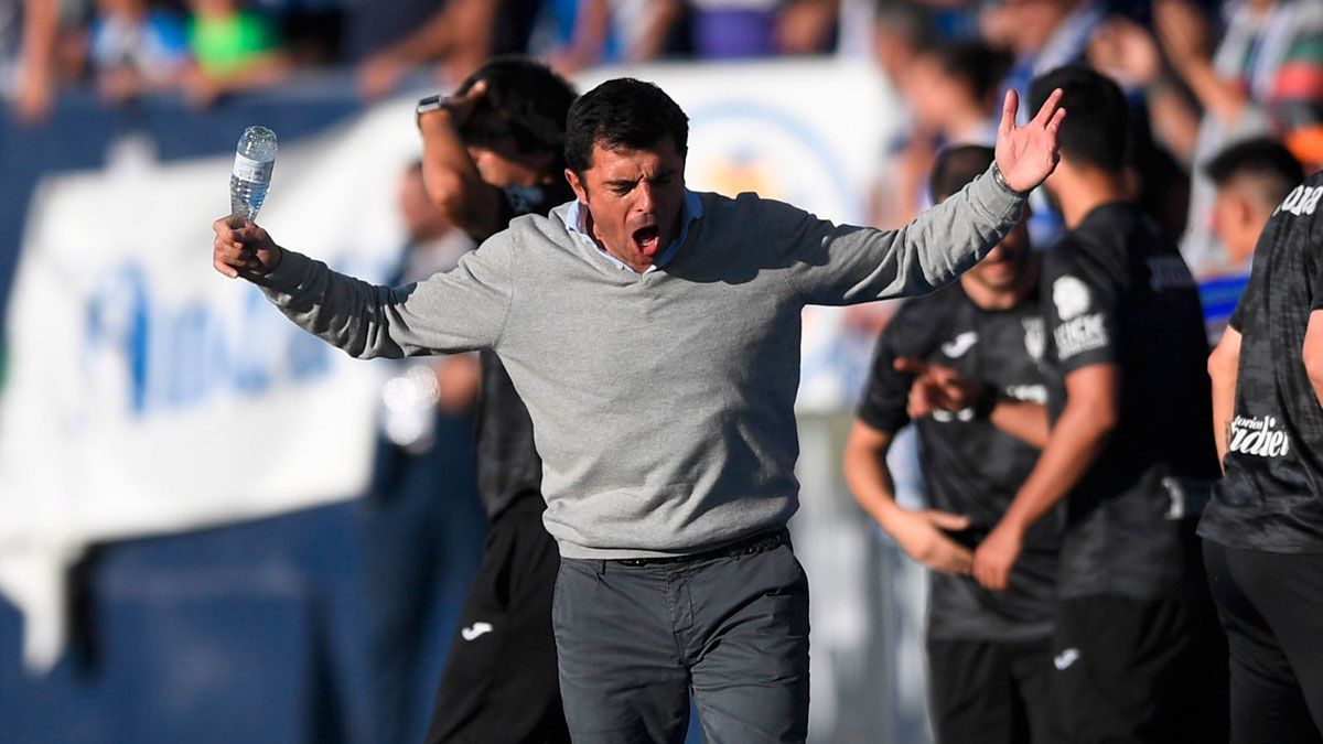 Luis Cembranos, durante su etapa como técnico del primer equipo del Leganés.