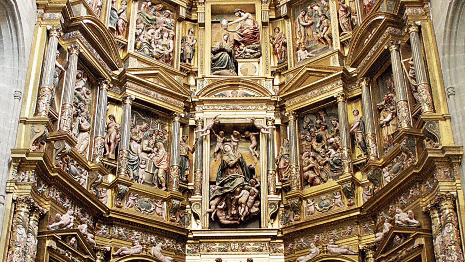 Detalle del Retablo Mayor, obra de Gaspar Becerra.