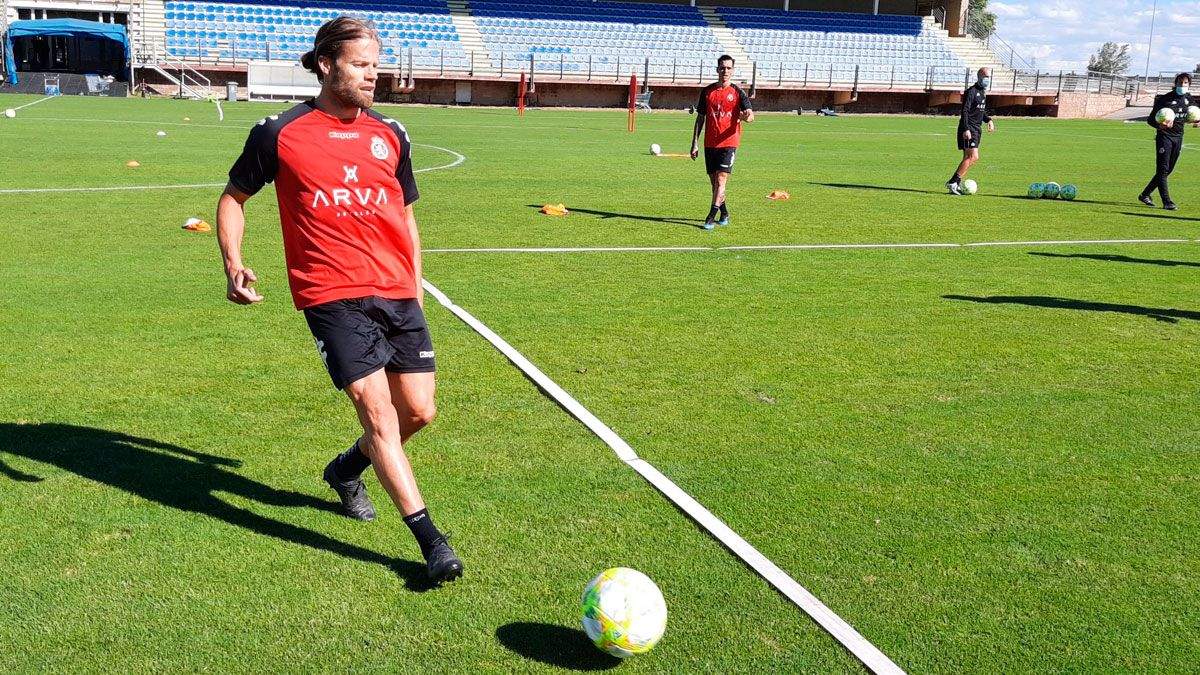 Aitor, durante la sesión en grupos de la Cultural. | CYD