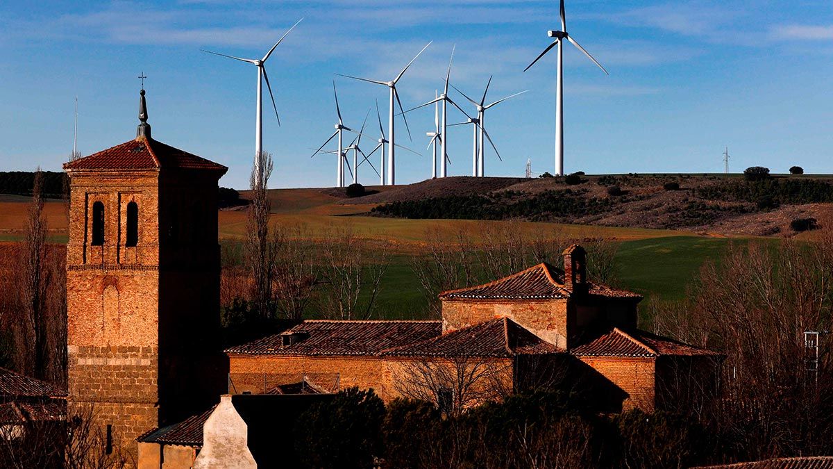 Parque eólico de Iberdrola en Palencia. | L.N.C.