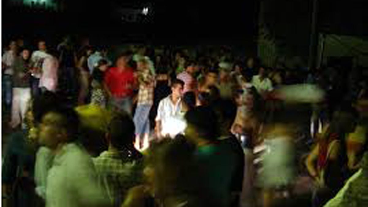 Imagen distorsionada de fiesta nocturna difundida por la Policía Municipal de Ponferrada.