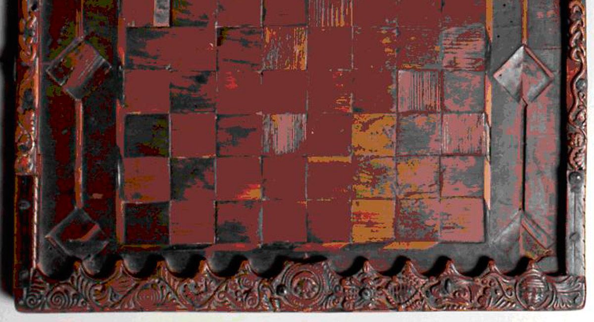 Imagen del tablero del siglo XV de los Condes de Luna. | Museo de León