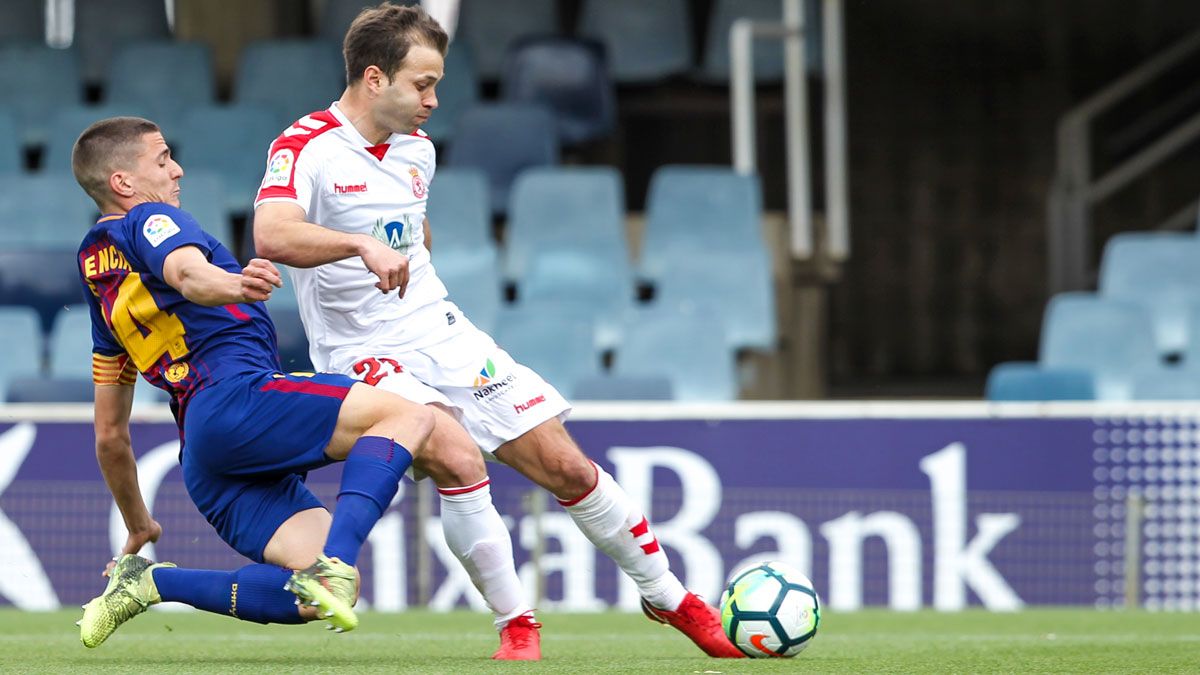 Antonio Martínez, en el partido del triunfo ante el Barcelona B. | LOF