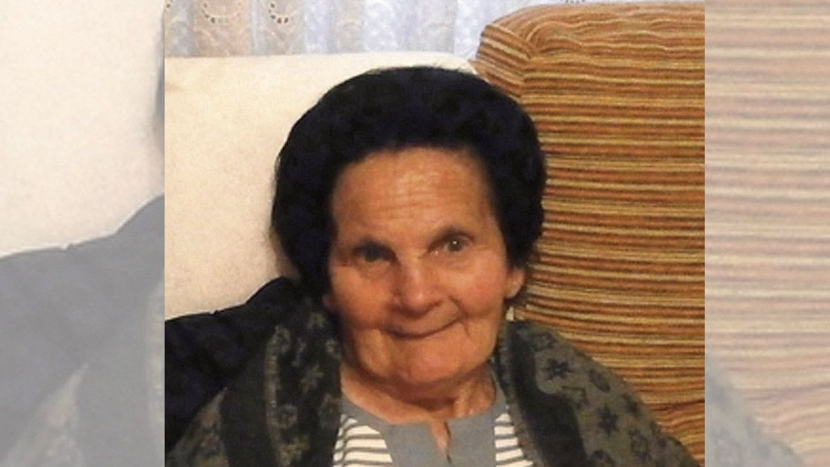 Matilde Llanos en una imagen de 2017, con 91 años. | LUIS JAVIER DEL VALLE