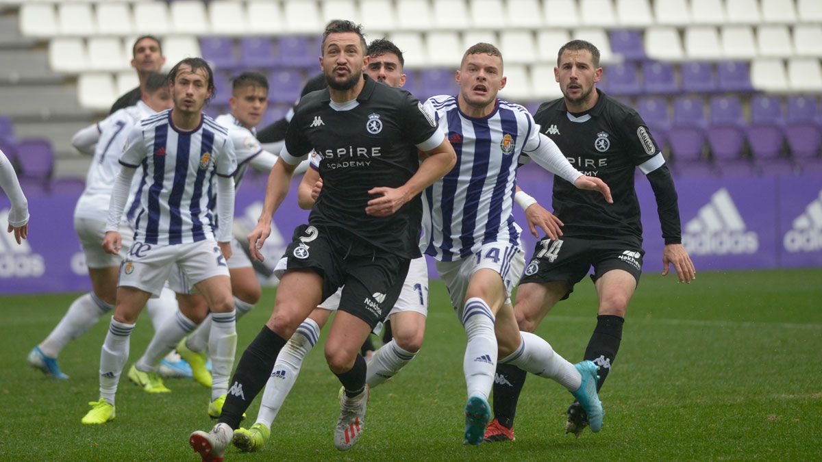 Rodas, en el encuentro frente al Valladolid B. | CYD