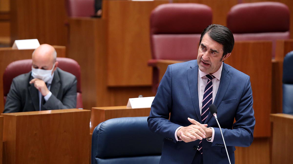 Suárez-Quiñones en el pleno de las Cortes de este martes. | ICAL