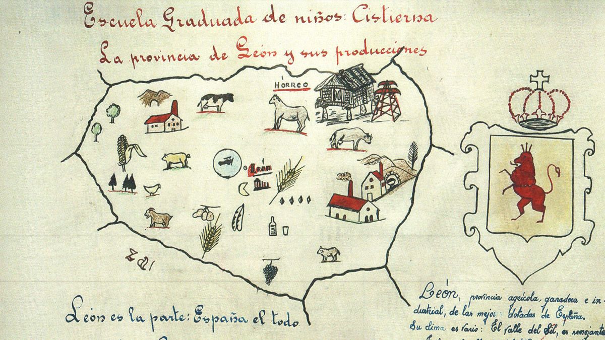 Las láminas están hechas a mano por escolares de todos los pueblos de la comarca. | L.N.C.