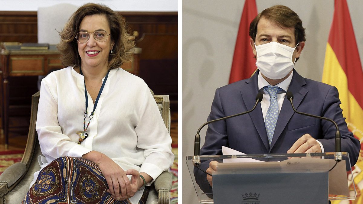 Ángeles Armisén y Alfonso Fernández Mañueco. | L.N.C. Ángeles Armisén y Alfonso Fernández Mañueco. | L.N.C.