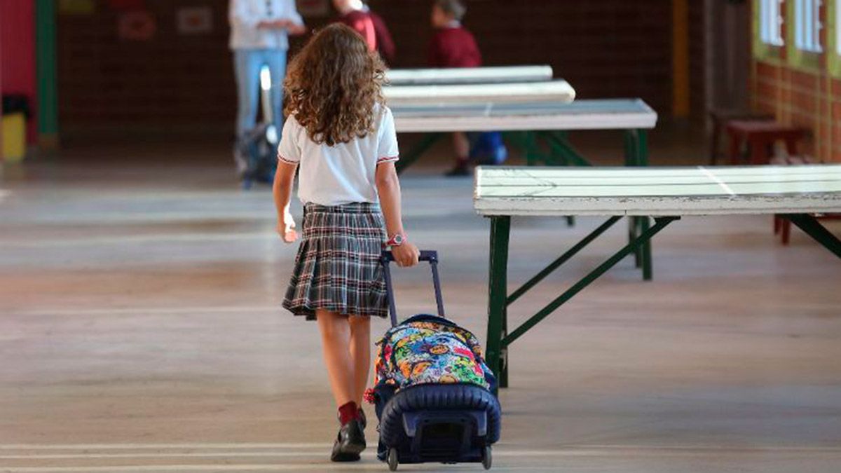 Imagen de archivo de una niña en un colegio de la provincia. | L.N.C.