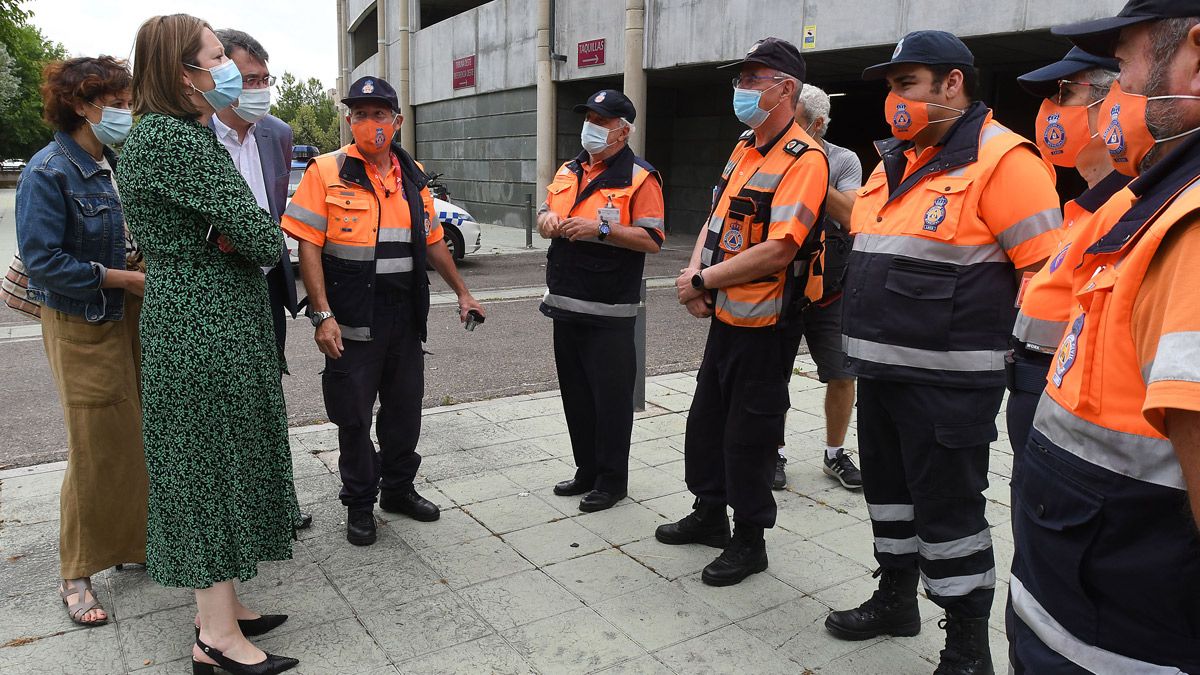 Visita a los voluntarios de Protección Civil. | ICAL