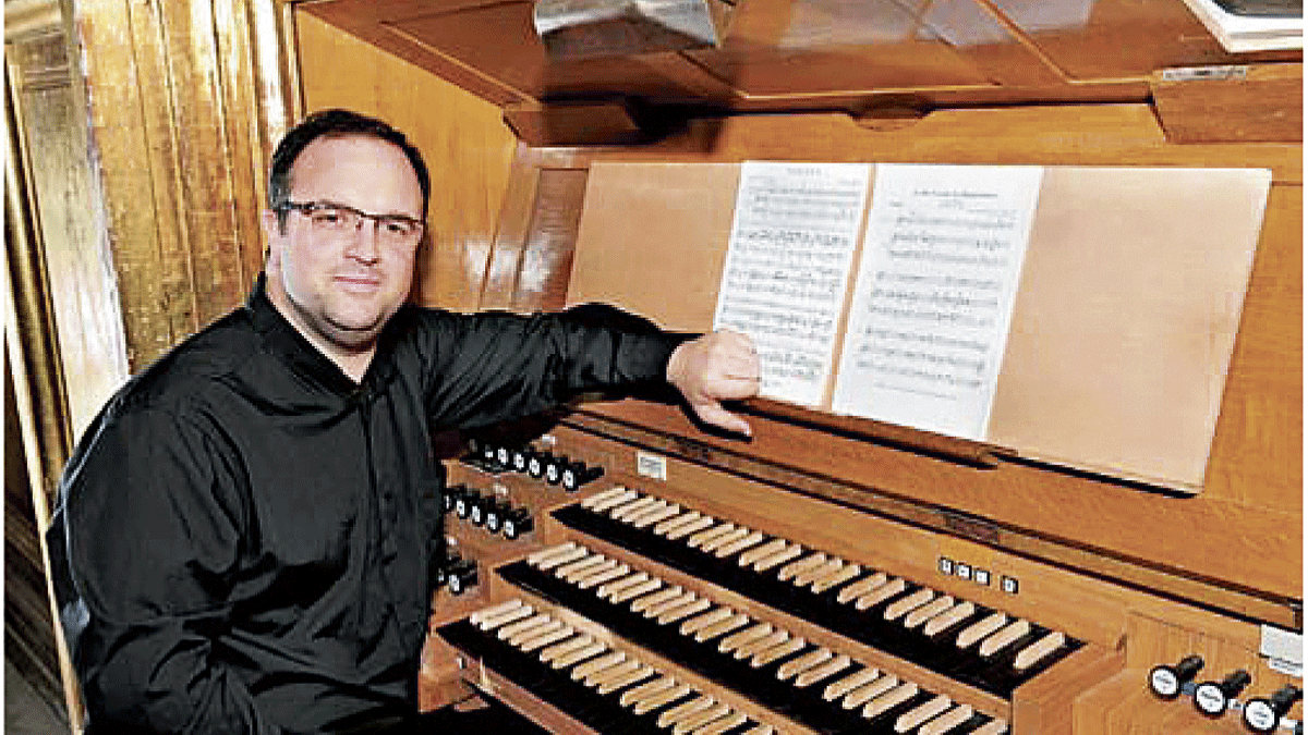 El organista salmantino Pedro Alberto Sánchez.