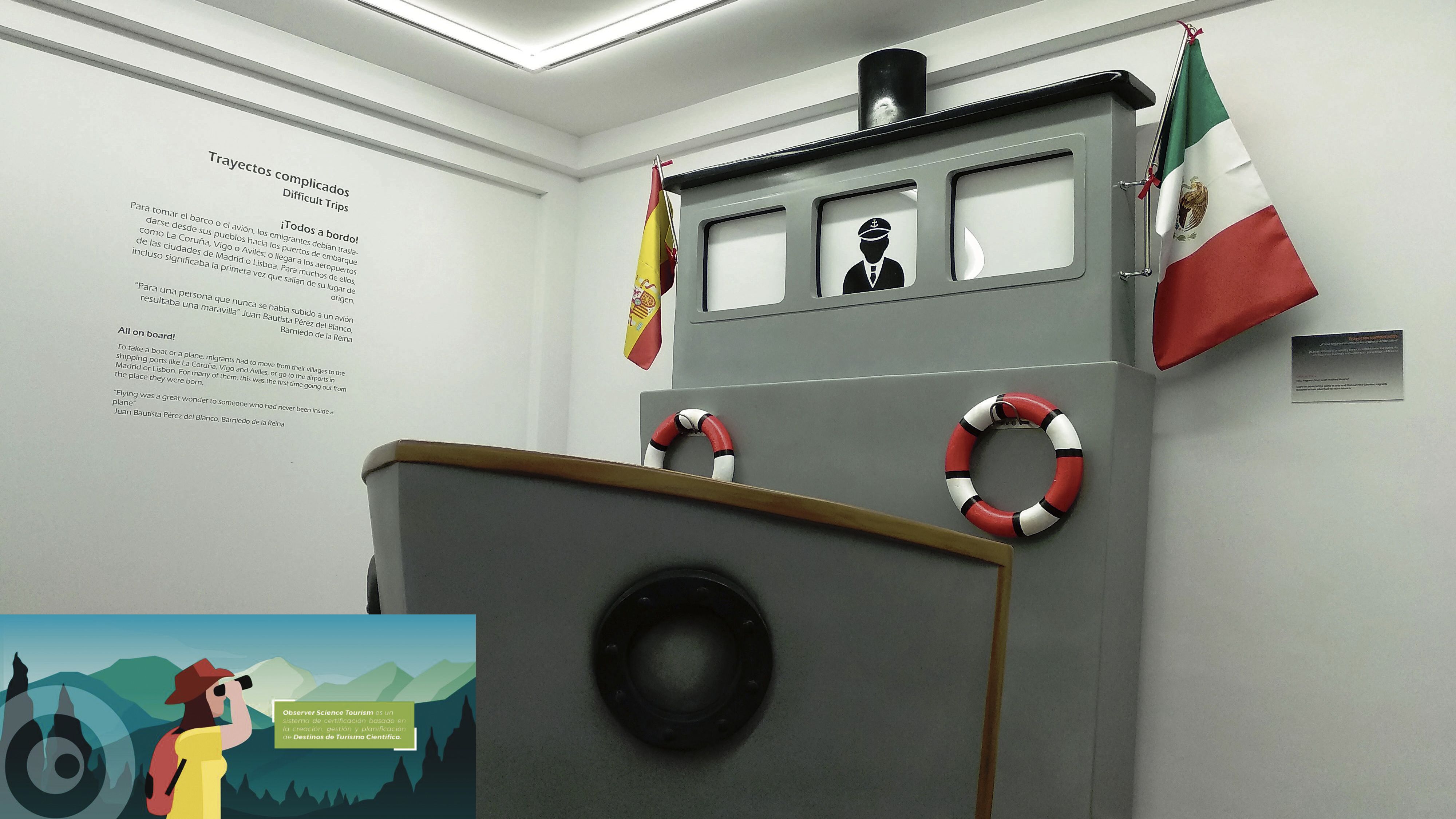 Un barco en el Museo de la Emigración Leonesa recuerda los viajes de los emigrantes. Un barco en el Museo de la Emigración Leonesa recuerda los viajes de los emigrantes.