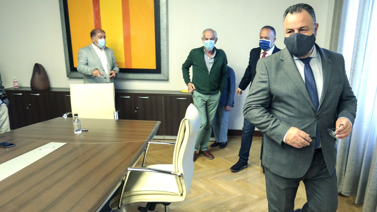 Morán, este lunes antes de su comparecencia ante los medios. | Ical