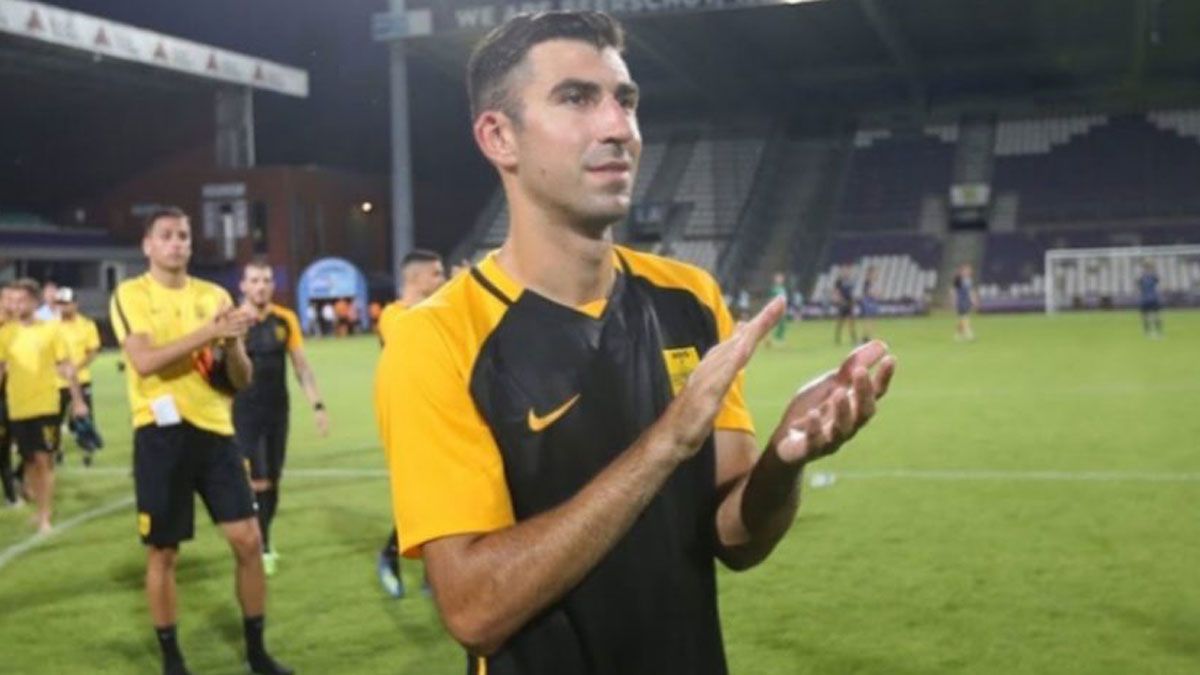 Haris Stamboulidis, durante un partido con el Aris Salónica. | NEOS KOSMOS