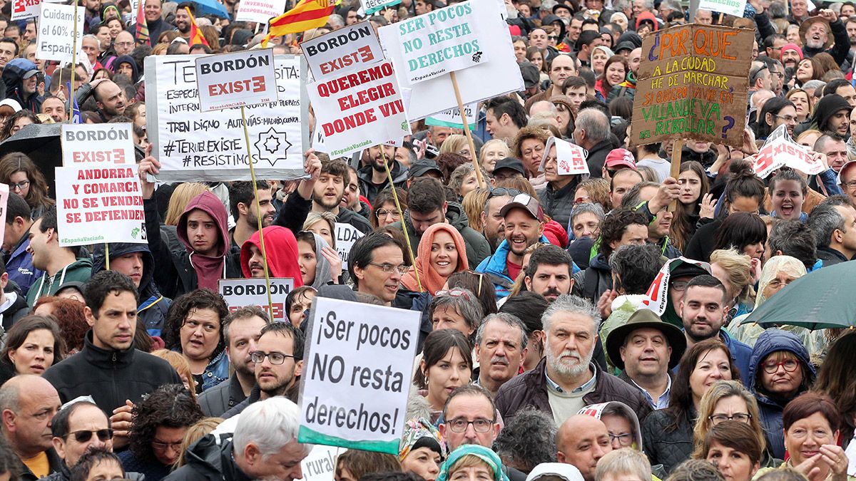 Manifestación en Madrid de la "España Vaciada". | ICAL