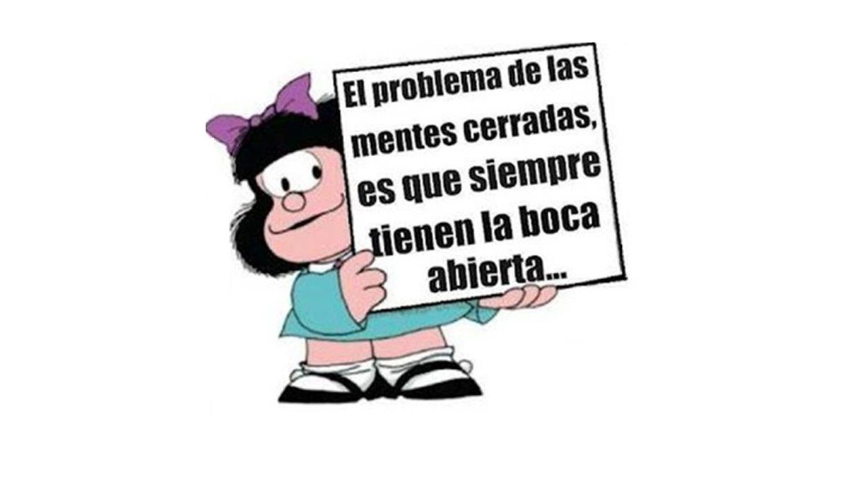 Viñeta de Mafalda, cuyo creador, Quino, falleció esta pasada seemana.