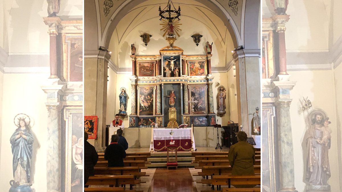 La iluminación también ha cambiado por completo el aspecto del Retablo Mayor de la iglesia de Vegas. | D.R.