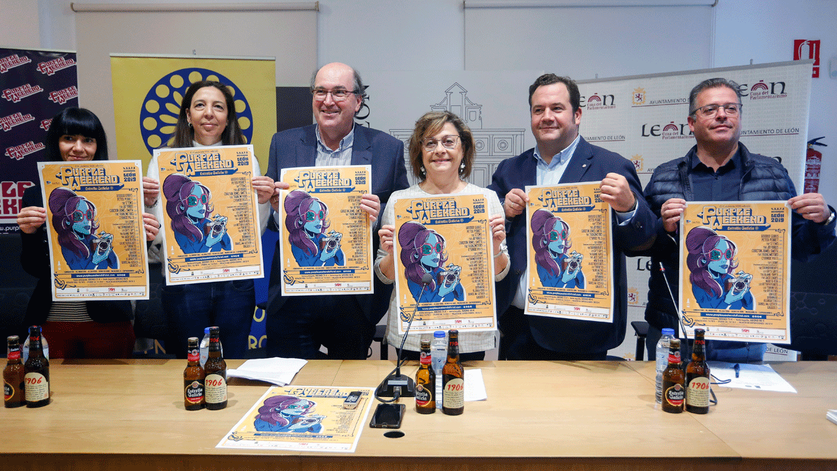 Presentación de la edición de 2019 en la que aparece Juan Dopico (segundo derecha) en representación de Centro León Gótico. | CARLOS S. CAMPILLO