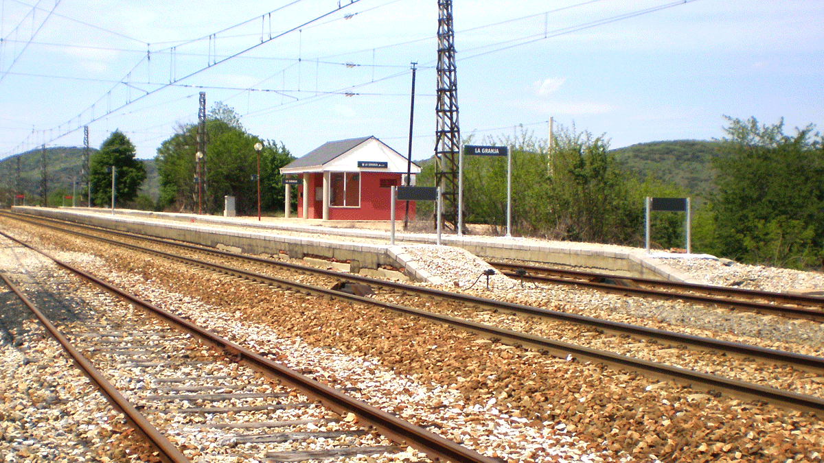 imagen de archivo de la estación de La Granja de san Vicente, en Torre del Bierzo.