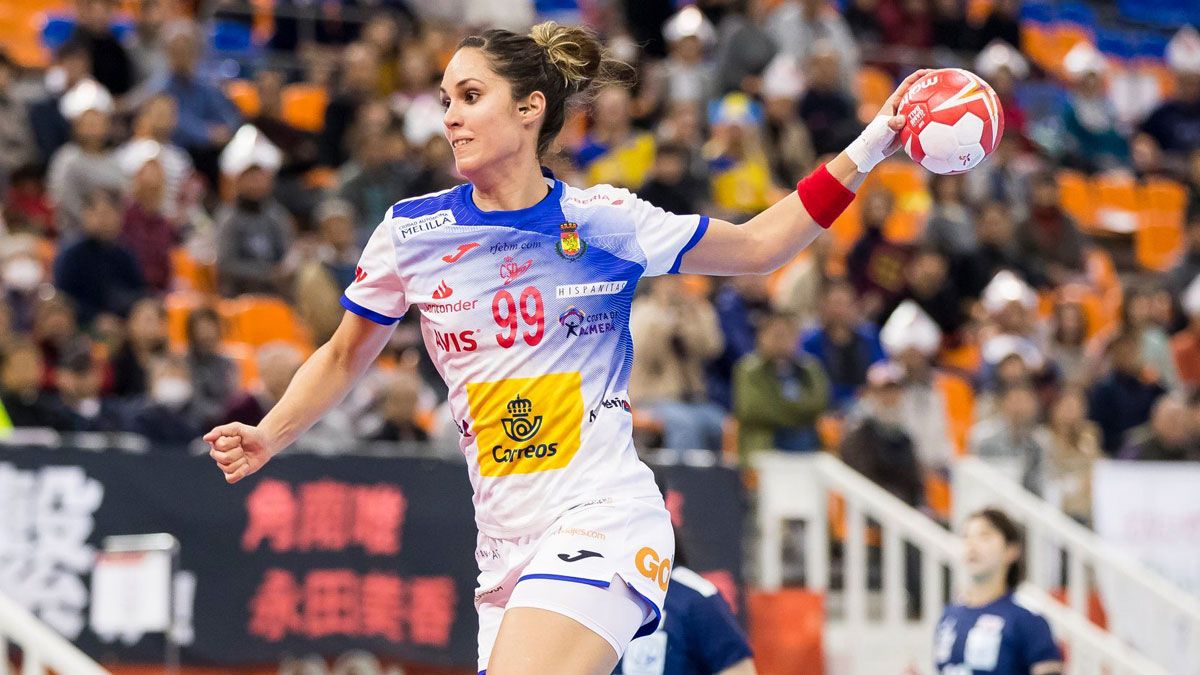 Mireya González, durante un partido del pasado Mundial de Japón. | IHF