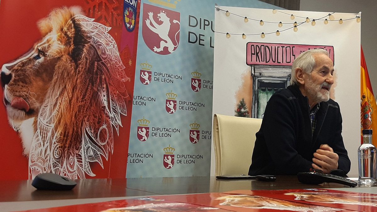 Matías Llorente durante la presentación de 'Productos de León en Navidad'. | L.N.C.