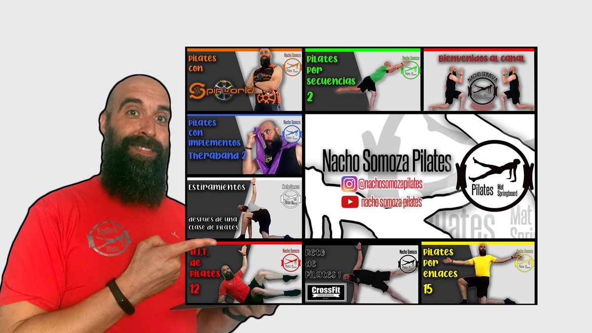 Nacho Somoza Pilates es el canal que la pandemia le obligó a abrir y que ahora piensa continuar.