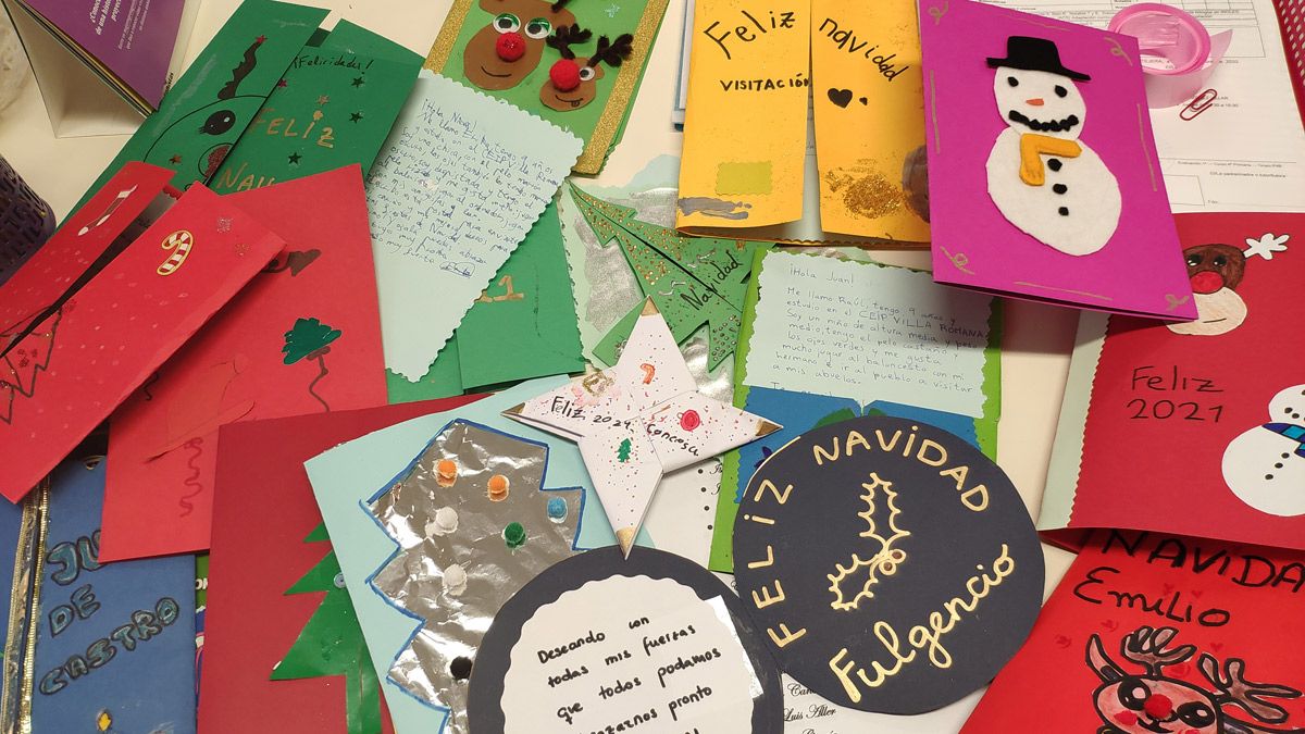 Algunas de las postales elaboradas por los alumnos del Villa Romana. | L.N.C.