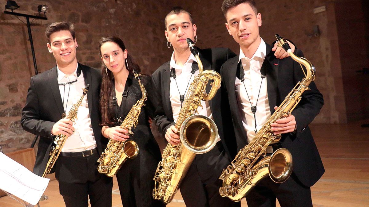El cuarteto de saxofones Synthèse Ensemble.