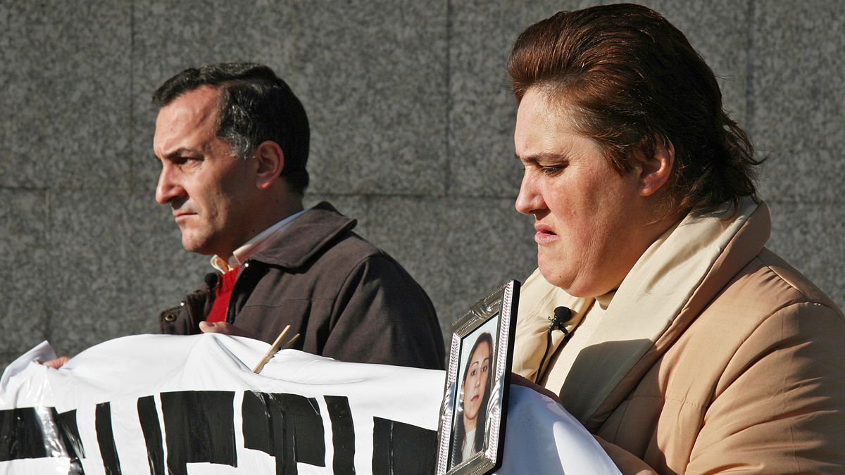 La familia de Rocío, en una manifestación pidiendo justicia en el año 2007. | ICAL
