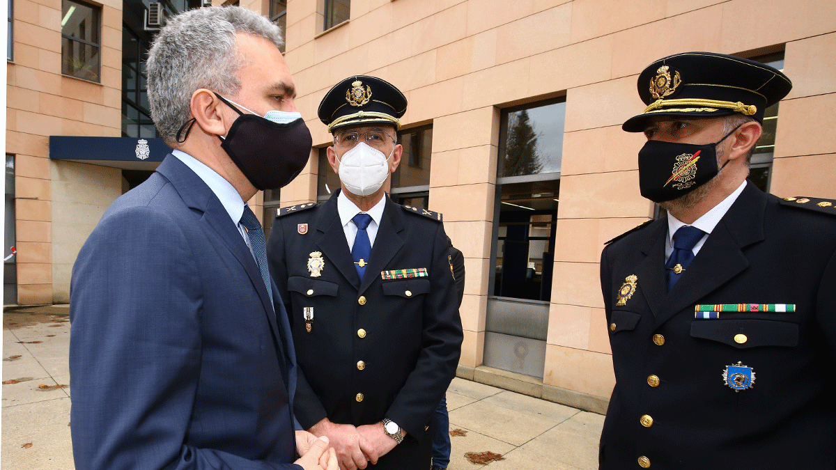 Javier Izquierdo, en su visita este miércoles a Ponferrada. | Ical