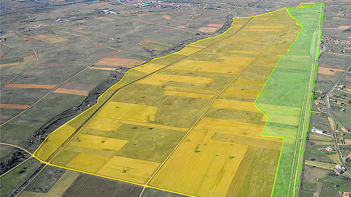 Imagen y delimitación de la zona donde estaría la plataforma de Torneros. | ICAL