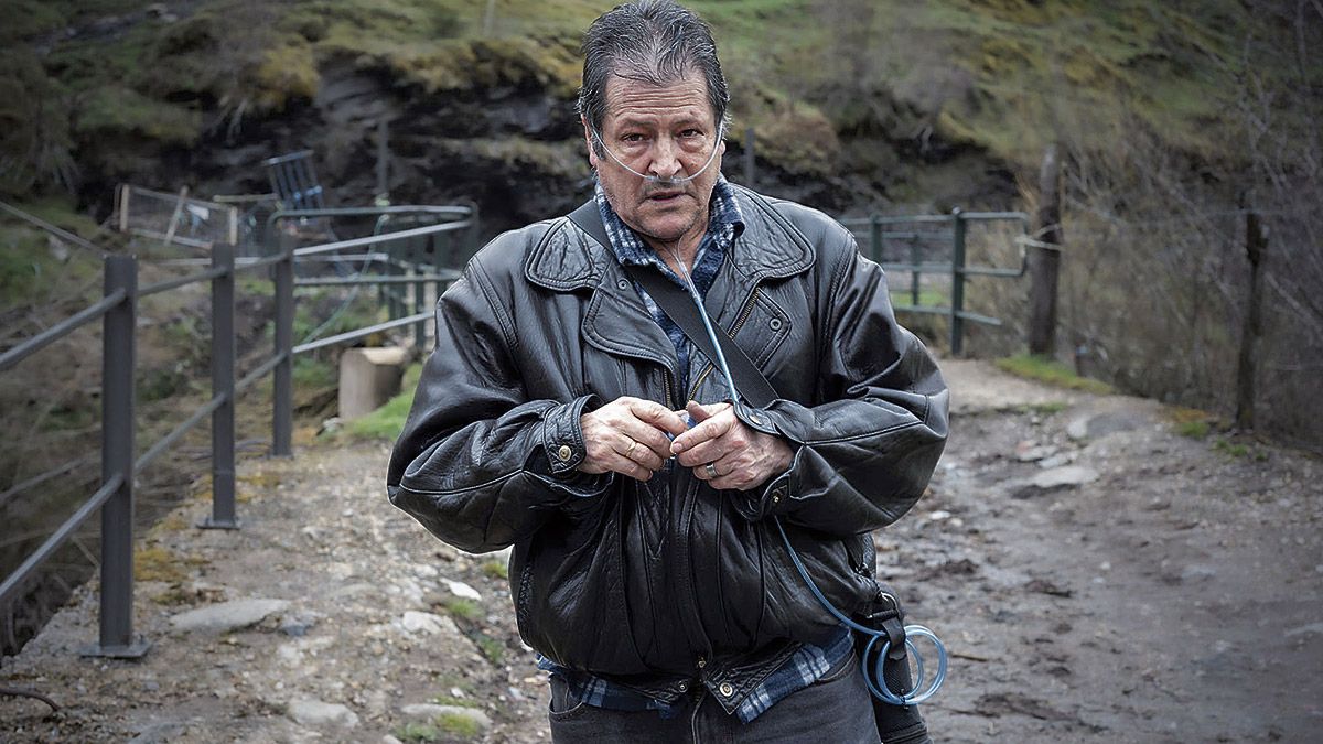 La fotografía de la exposición del minero recientemente fallecido. | CECILIA ORUETA La fotografía de la exposición del minero recientemente fallecido. | CECILIA ORUETA