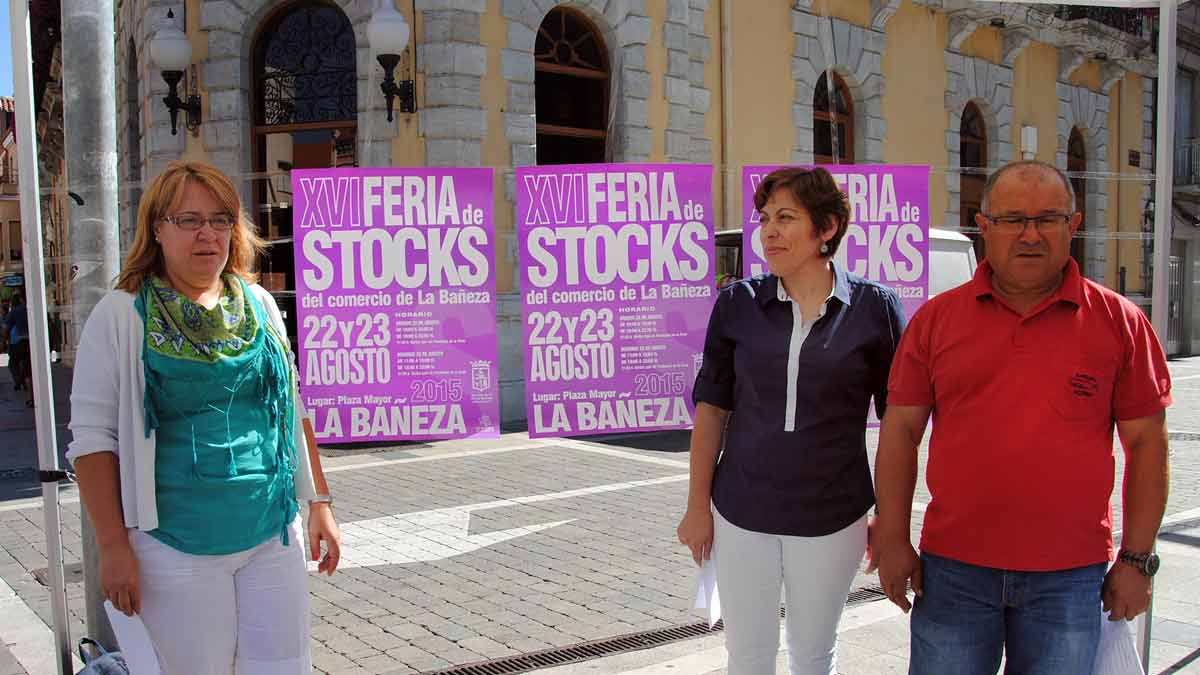 Silván, González y Gallego presentaron este jueves la XVI Feria de Stocks. | ABAJO