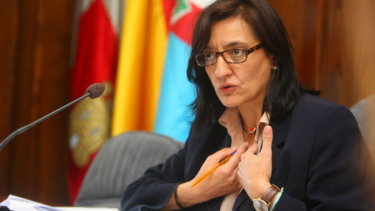 Amparo Vidal, portavoz del gobierno municipal y concejala de Hacienda, en la comparecencia de este viernes. | C. Sánchez (Ical)