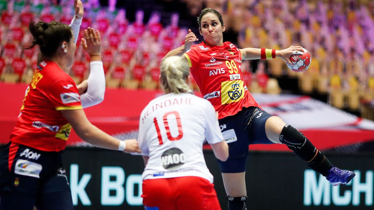 Mireya González durante el pasado Europeo. | EHF Mireya González durante el pasado Europeo. | EHF
