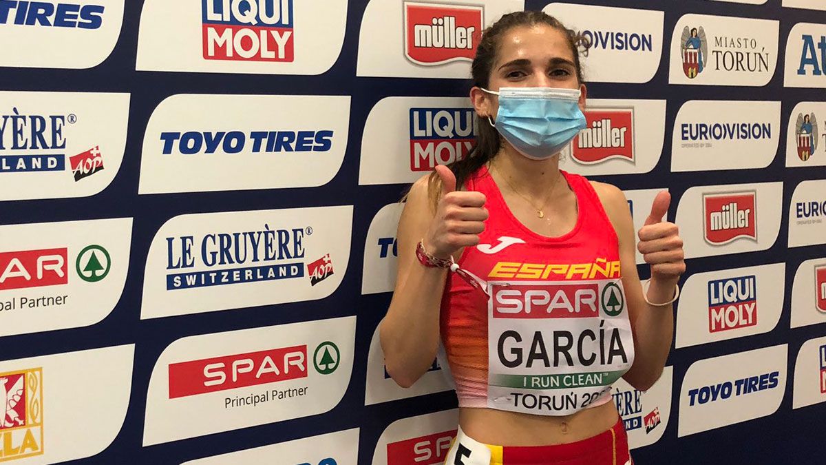 Marta García, feliz pese a no pasar a la final con su actuación. | RFEA