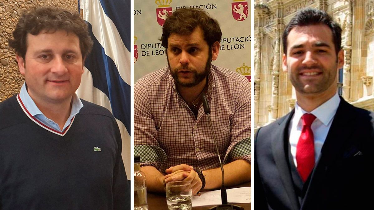 Manuel García, Javier Santiago y David Fernández. | L.N.C.