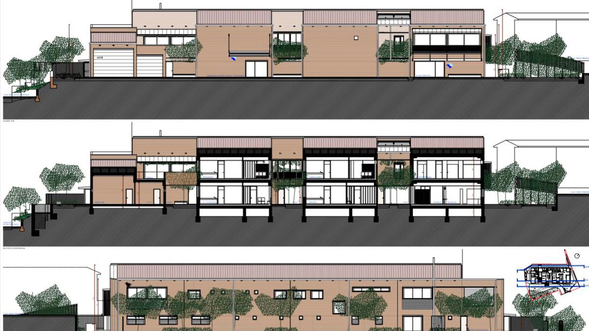 Planos de cómo será el futuro centro de salud de Sahagún. | L.N.C.