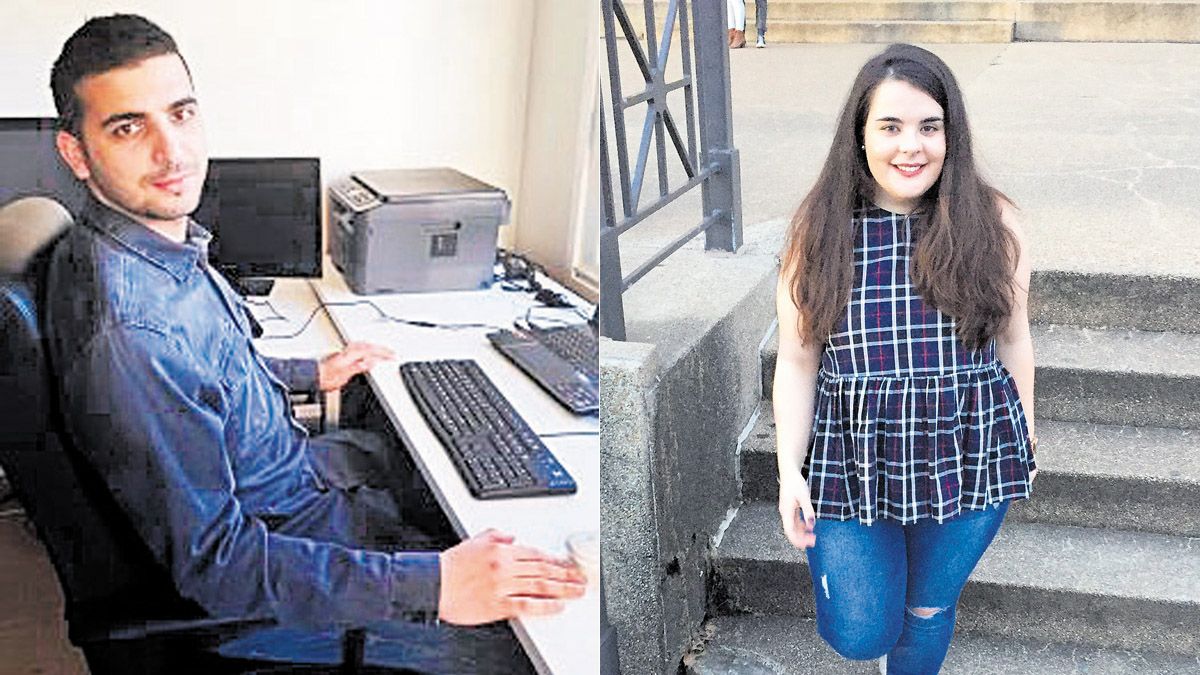 Pablo Cano y Olga García son dos de los jóvenes que han regresado gracias a 'Talento León'. | ILDEFE