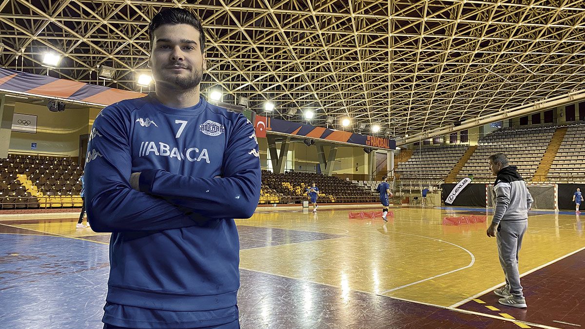 Natan, durante una entrevista en el Palacio de Deportes. | MAURICIO PEÑA